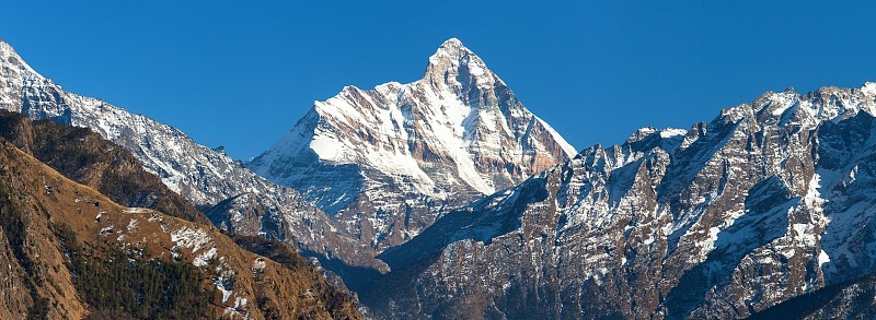 南达德维山印度喜马拉雅山脉景观