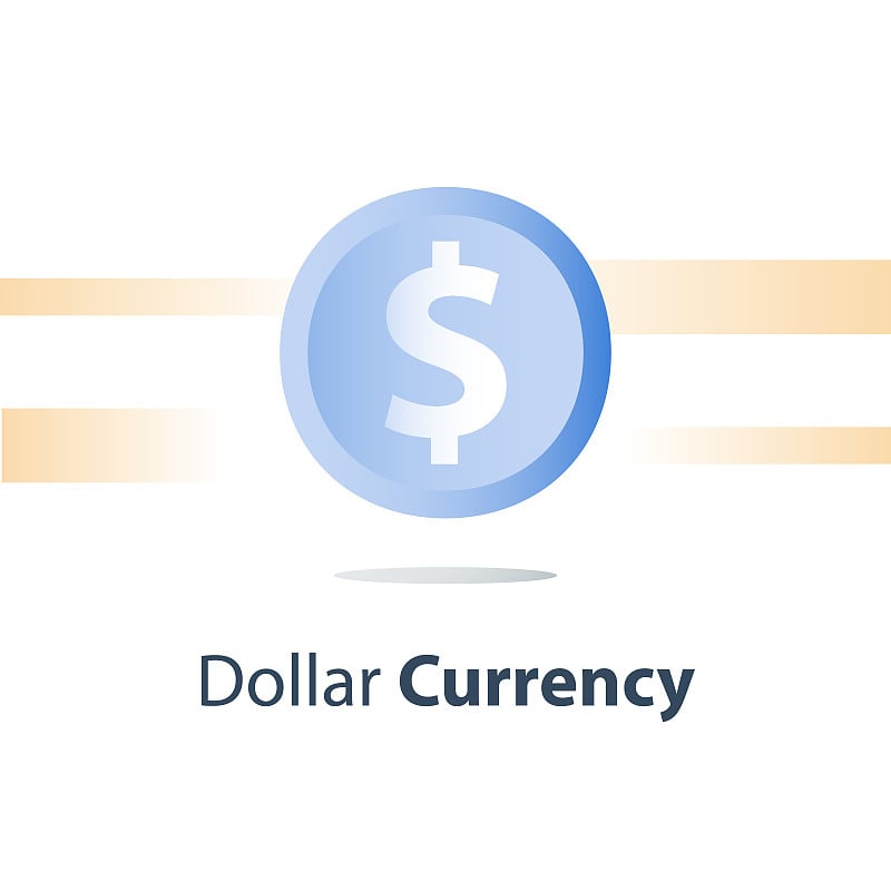 Money exchange, dollar currency coin, cash loan, f