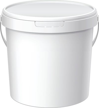 白色空白塑料容器