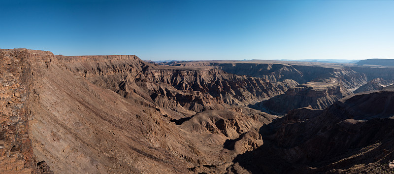 纳米比亚的鱼峡谷全景