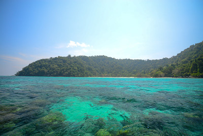 泰国攀牙素林国家公园khao lak的海景