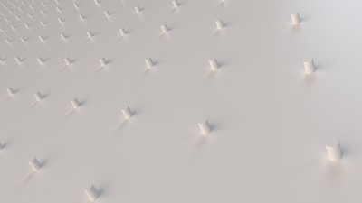 3D点在白色表面图案
