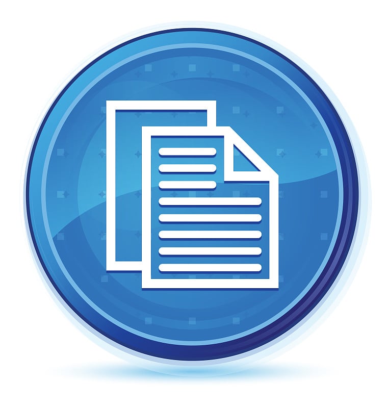 Document pages icon midnight blue prime round butt