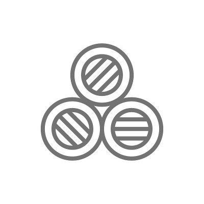 树酒桶线图标。