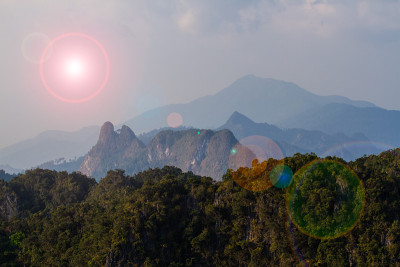 美丽的山