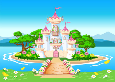 童话背景，公主城堡