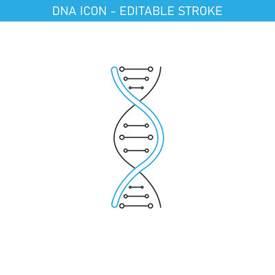 DNA图标矢量设计。