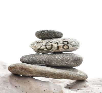 2018年堆在浮木上的卵石