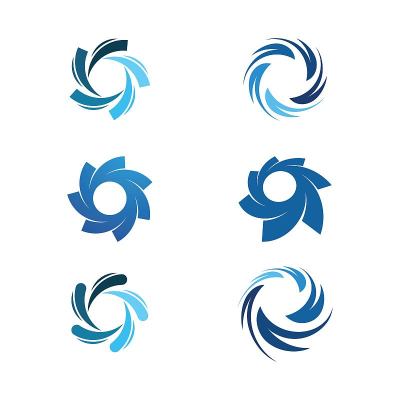 涡旋矢量插图图标