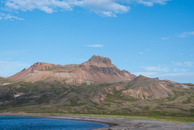 冰岛Borgarfjordur Eystri的Geitfell山
