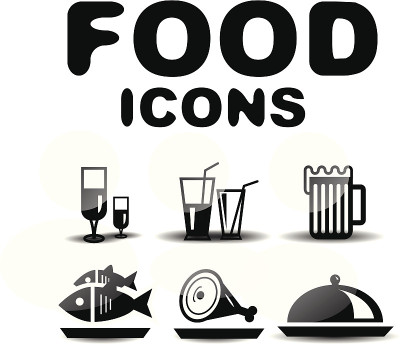 向量食物图标