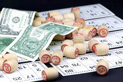 木桶的棋盘游戏乐透。洛托卡片。宾果游戏。赌博。
