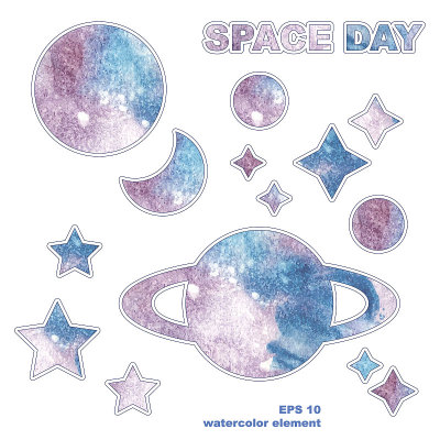 空间的一天。宇宙航行学的一天。