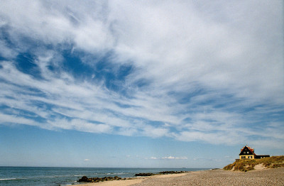 丹麦Skagerak上空的天空