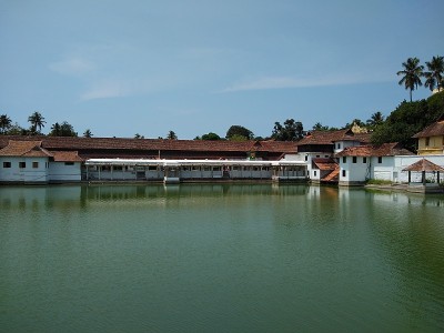 Sree Padmanabha Swamy寺庙和池塘，Thiruvananthapuram喀拉拉邦