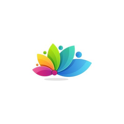 矢量插图孔雀梯度彩色风格。