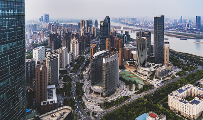 南昌建筑景观航拍照片