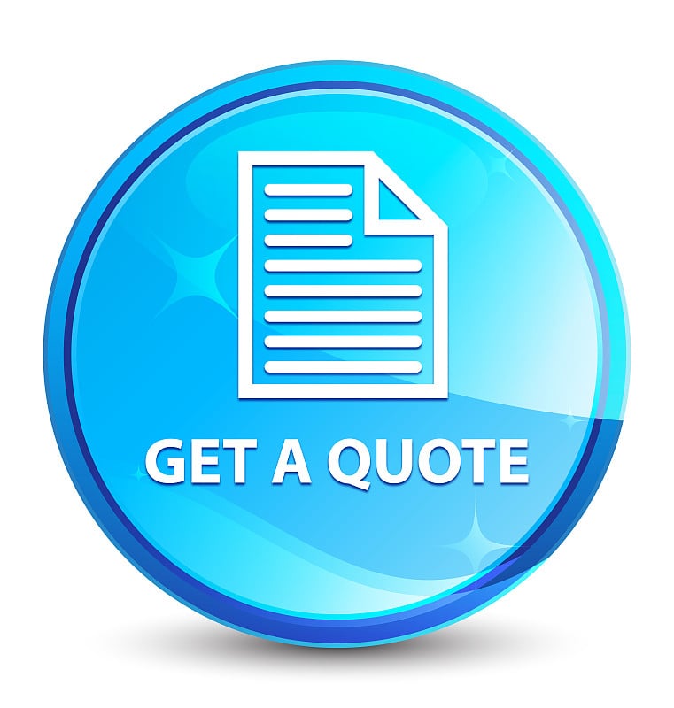 Get a quote (page icon) splash natural blue round 