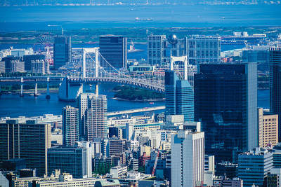 六本木山观景台的城市景观