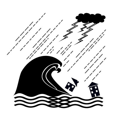 大雨和灾难袭来