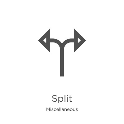 split icon vector from miscellaneous collection. T
