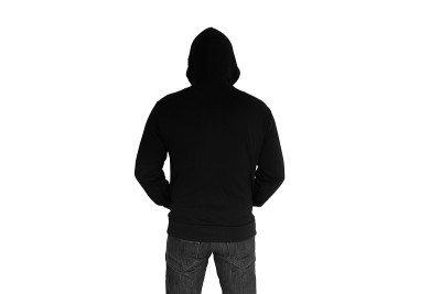 穿帽衫的男人的背影