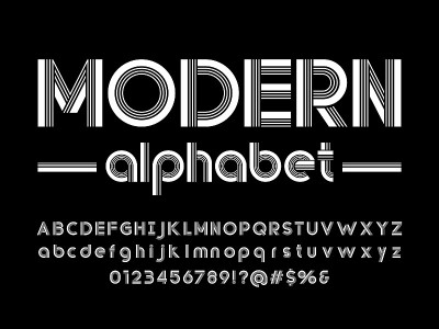 抽象的字体