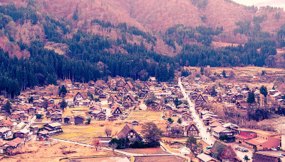 日本岐阜县白川村