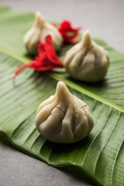 Ukdiche Modak -印度马哈拉施特拉邦Ganapati, Ganesh Puja期间制作的