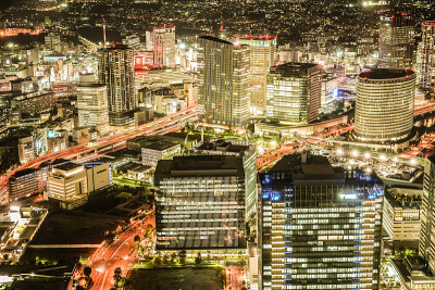 横滨地标大厦的夜景