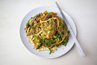 韩国食品Japchae