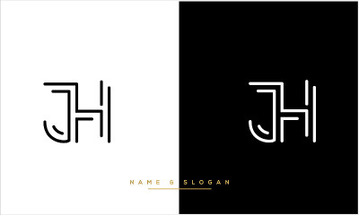 JH,HJ抽象字母标志组合
