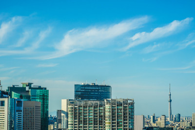 东京的天空看到