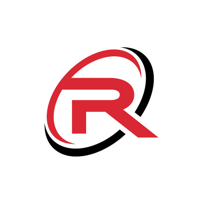 字母R矢量标识设计。字母标识设计矢量插图模板。