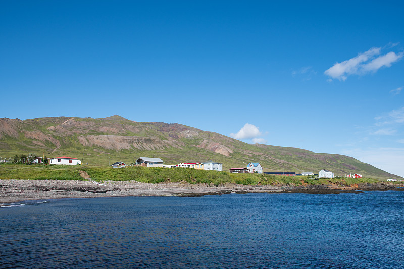 冰岛Borgarfjordur Eystri峡湾Bakkegerdi镇