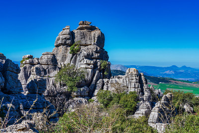 El Torcal de Antequera, Andalusia, Spain，在Antequer
