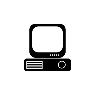 IPTV矢量图标。电视盒的迹象。媒体元素图标。优质的平面设计。标志，轮廓符号收集图标为网站，网页设计
