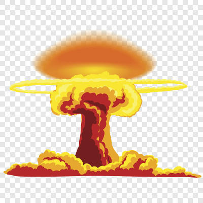 带尘埃的核爆炸
