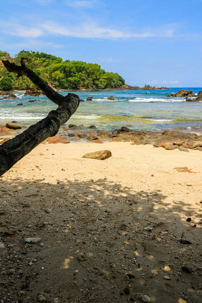 Wediombo海滩，Gunungkidul，印度尼西亚日惹