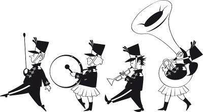 Marching band clip art