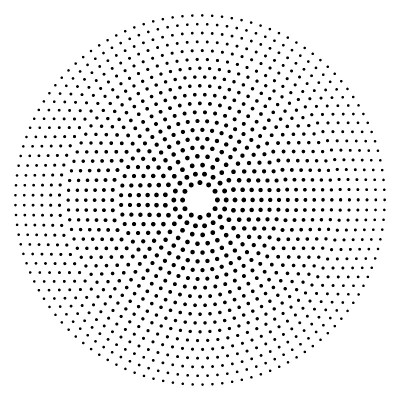 向量半调点。白色背景上的黑点。