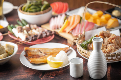 日本清酒配居酒屋风味食物