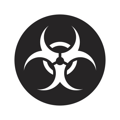 生物危害标志孤立图标