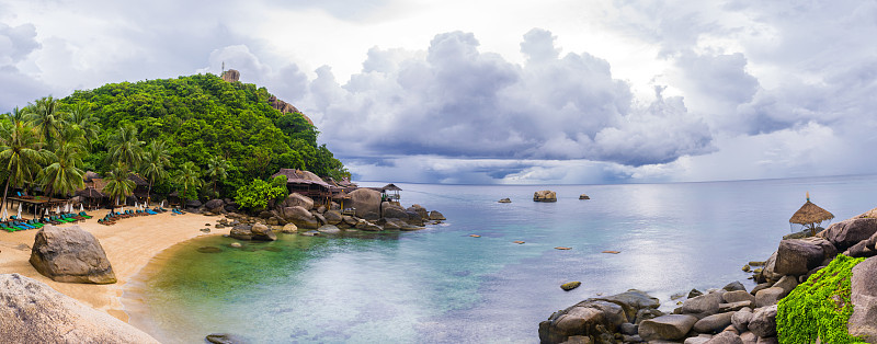 泰国涛岛詹索姆湾度假胜地全景