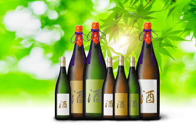 日本清酒瓶形象