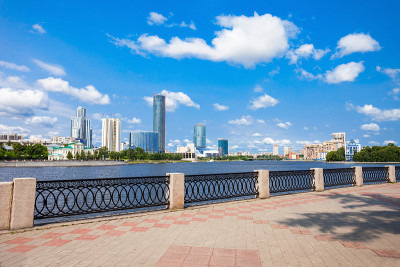 叶卡捷琳堡市中心天际线