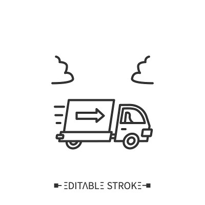 Shipping line icon. Editable vector illustration