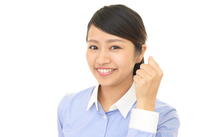 商业女性享受成功