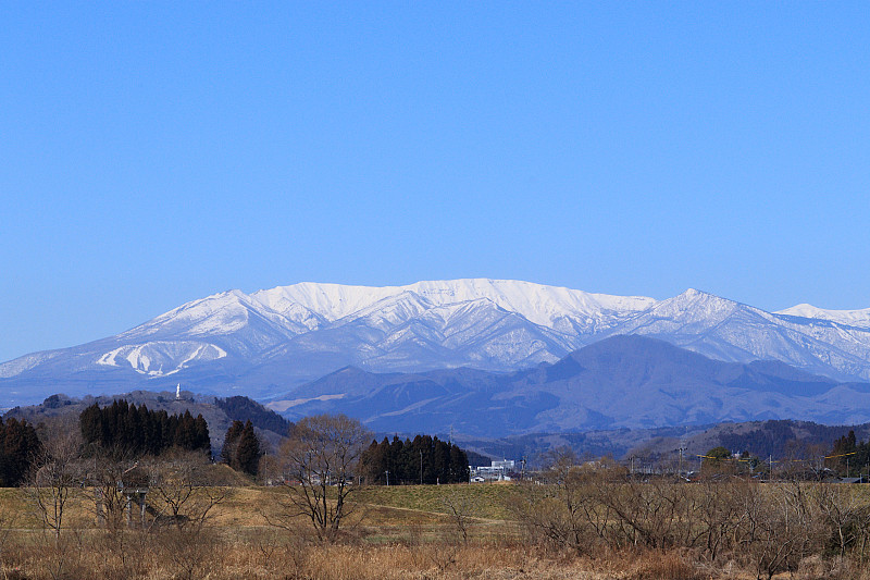 日本宫城县造山山脉