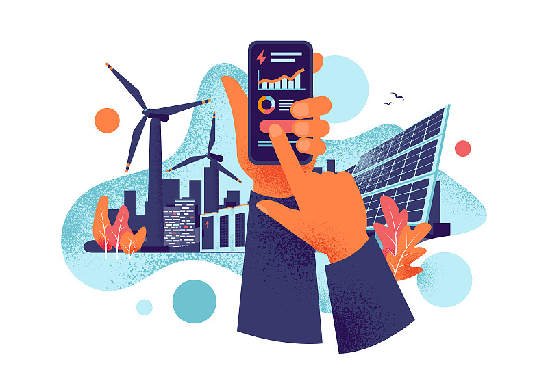 Smartphone App Electricity Energy Usage Monitoring